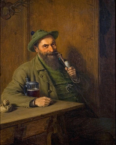 Der Herr Förster by Eduard von Grützner — oil painting reproduction