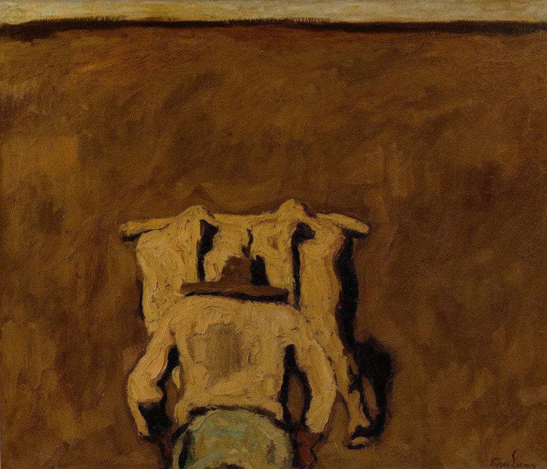 Der Pflüger by Albin Egger-Lienz — hand-painted abstract oil painting reproduction on canvas