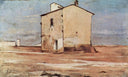 The flaying in Livorno by Giovanni Fattori — hand-painted architectural oil painting reproduction on canvas