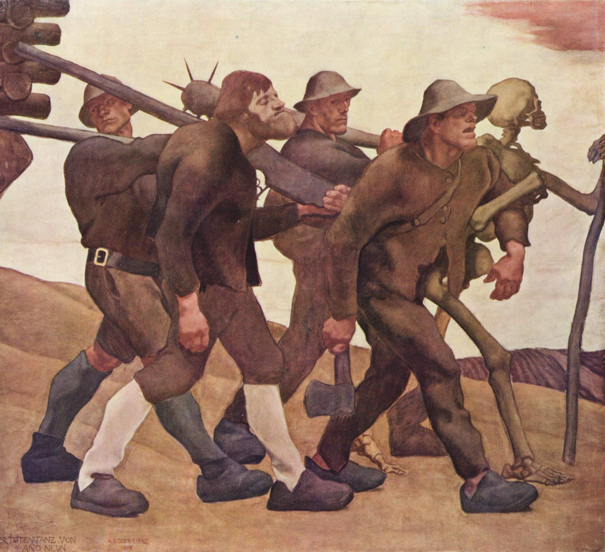 Der Totentanz Von Anno Neun - Albin Egger-Lienz