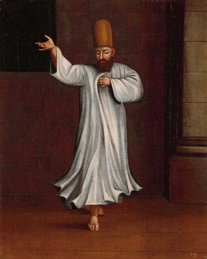 Dervish by Jean Baptiste Vanmour — hand-painted cultural oil painting reproduction on canvas