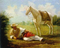 Descanso by Juan Manuel Blanes — hand-painted animal oil painting reproduction on canvas