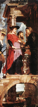 Descent from the Cross (left wing) by Peter Paul Rubens, group oil painting wall art, Baroque