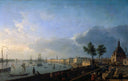 Deuxième vue du port de Bordeaux by Claude-Joseph Vernet — hand-painted landscape oil painting reproduction on canvas