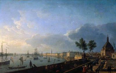 Deuxième vue du port de Bordeaux by Claude-Joseph Vernet — oil painting reproduction