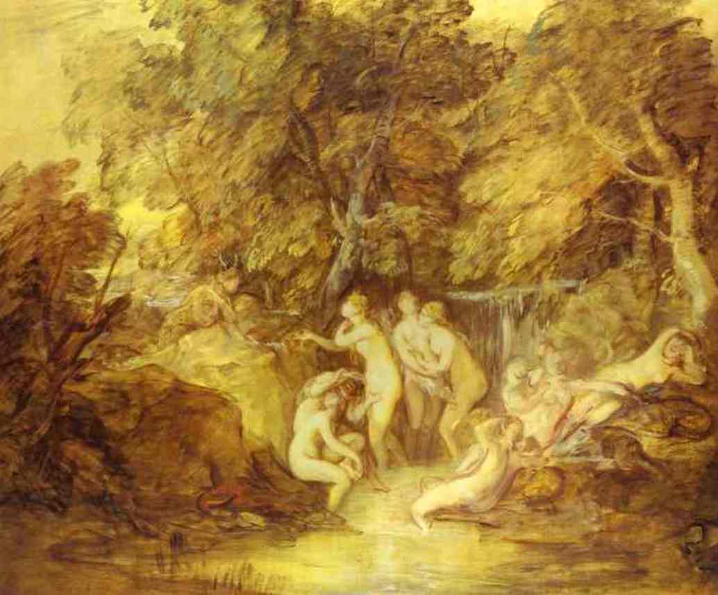 Diana and Actaeon by Thomas Gainsborough — hand-painted cultural oil painting reproduction on canvas