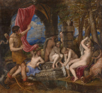 Diana and Actaeon by Titian — hand-painted cultural oil painting reproduction on canvas