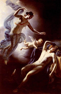 Diana and Endymion by Jérôme-Martin Langlois — hand-painted cultural oil painting reproduction on canvas