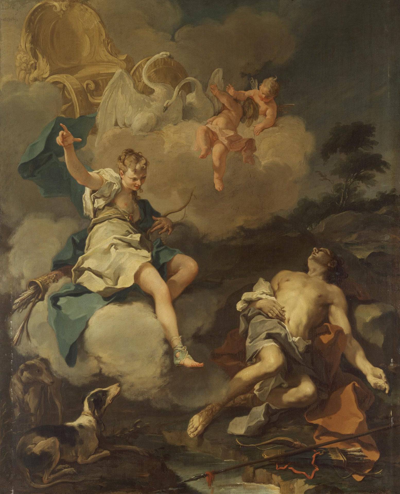 Diana and Endymion - Giambattista Pittoni