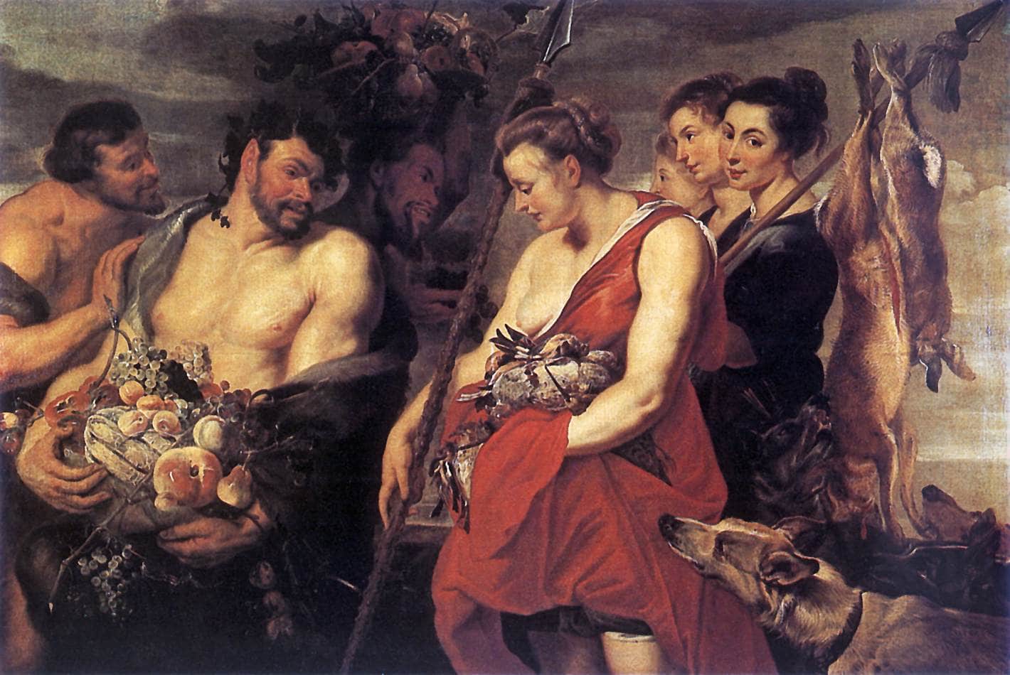 Diana Presentig the Catch to Pan - Peter Paul Rubens