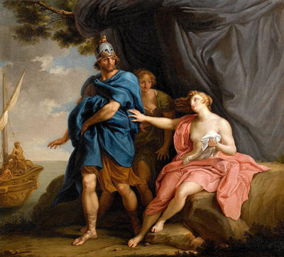 Dido and Aeneas in hallway