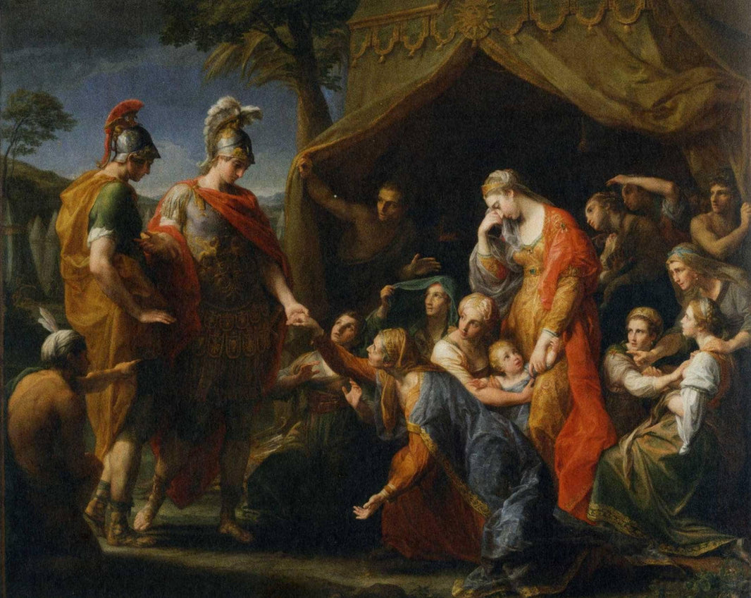 The wives of Darius before Alexander the great by Pompeo Batoni — hand-painted portrait oil painting reproduction on canvas