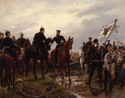 Die Schlacht Bei Königgrätz by Emil Hünten — oil painting reproduction