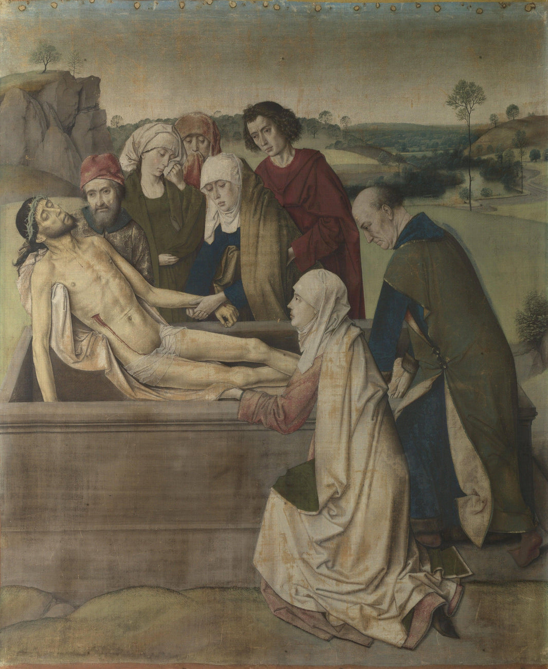 The Entombment by Dirk Bouts — hand-painted cultural oil painting reproduction on canvas