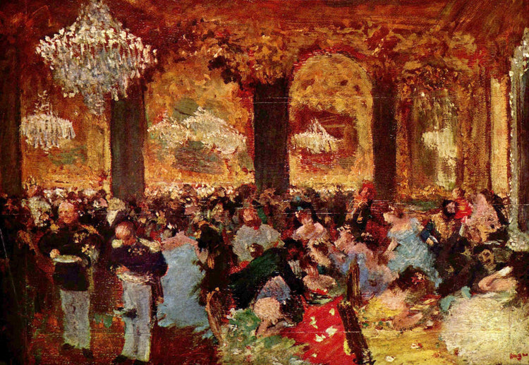 Dinner at the Ball - Edgar Degas