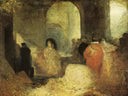 Dinner in a Great Room with Figures- in Costume by J.M.W. Turner — hand-painted cultural oil painting reproduction on canvas