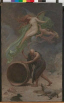 Diogenés by Maximilian Pirner — surrealism oil painting wall art, Art Nouveau Modern