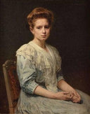 Young redhead girl by Diogène Maillart — male oil painting wall art, Academicism
