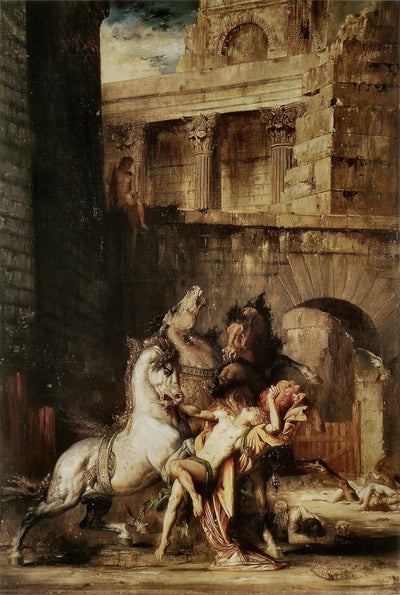 Diomedes Being Eaten by his Horses in entryway
