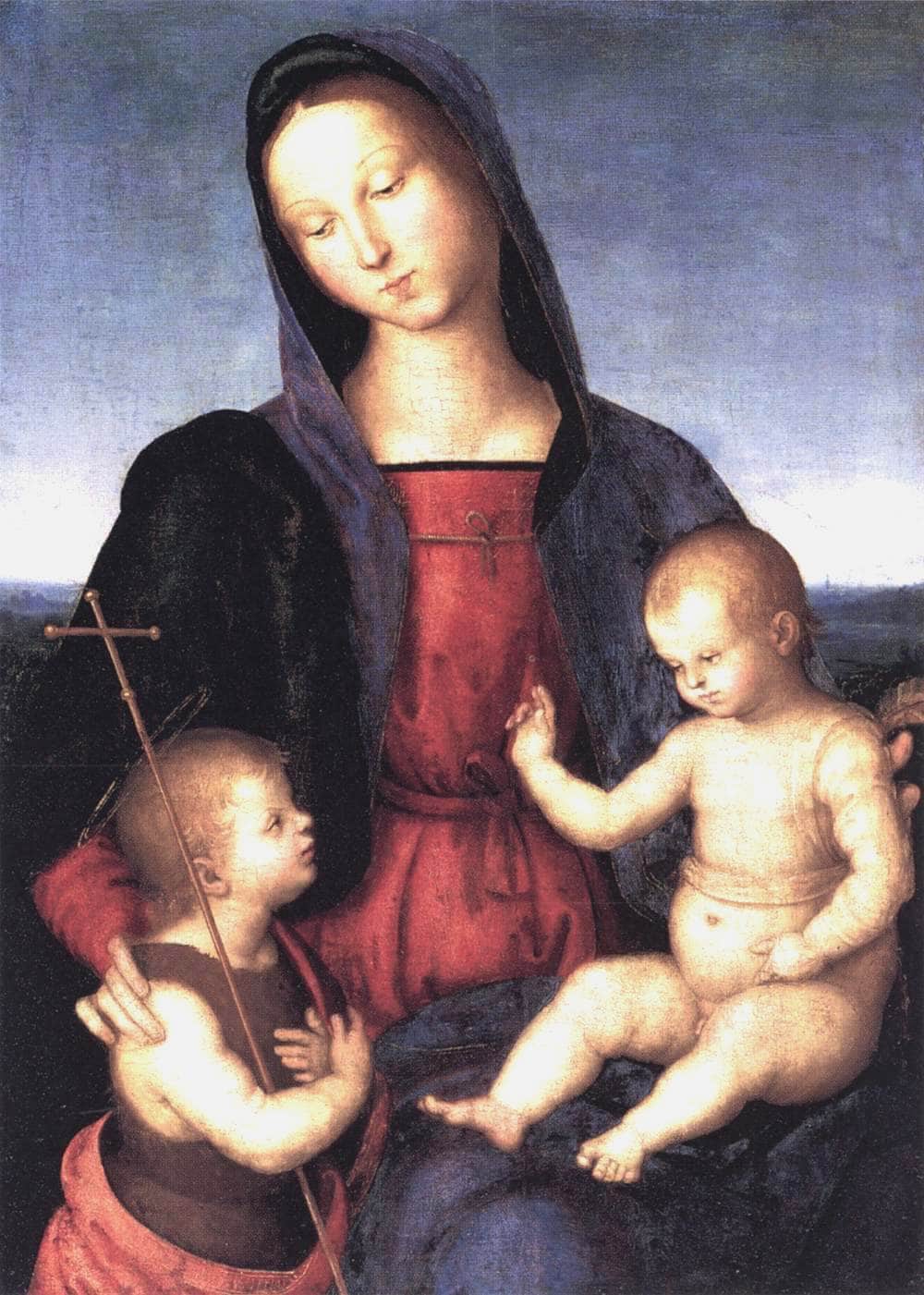 Diotalevi Madonna by Raphael — hand-painted cultural oil painting reproduction on canvas