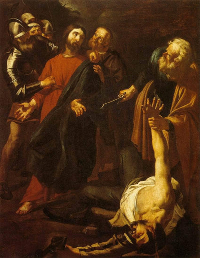 The Capture of Christ with the Malchus Episode in study