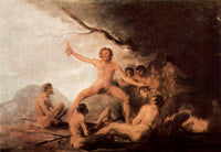 Dismemberment of the corpse of Jesuit Brefeb by Francisco Goya — hand-painted cultural oil painting reproduction on canvas