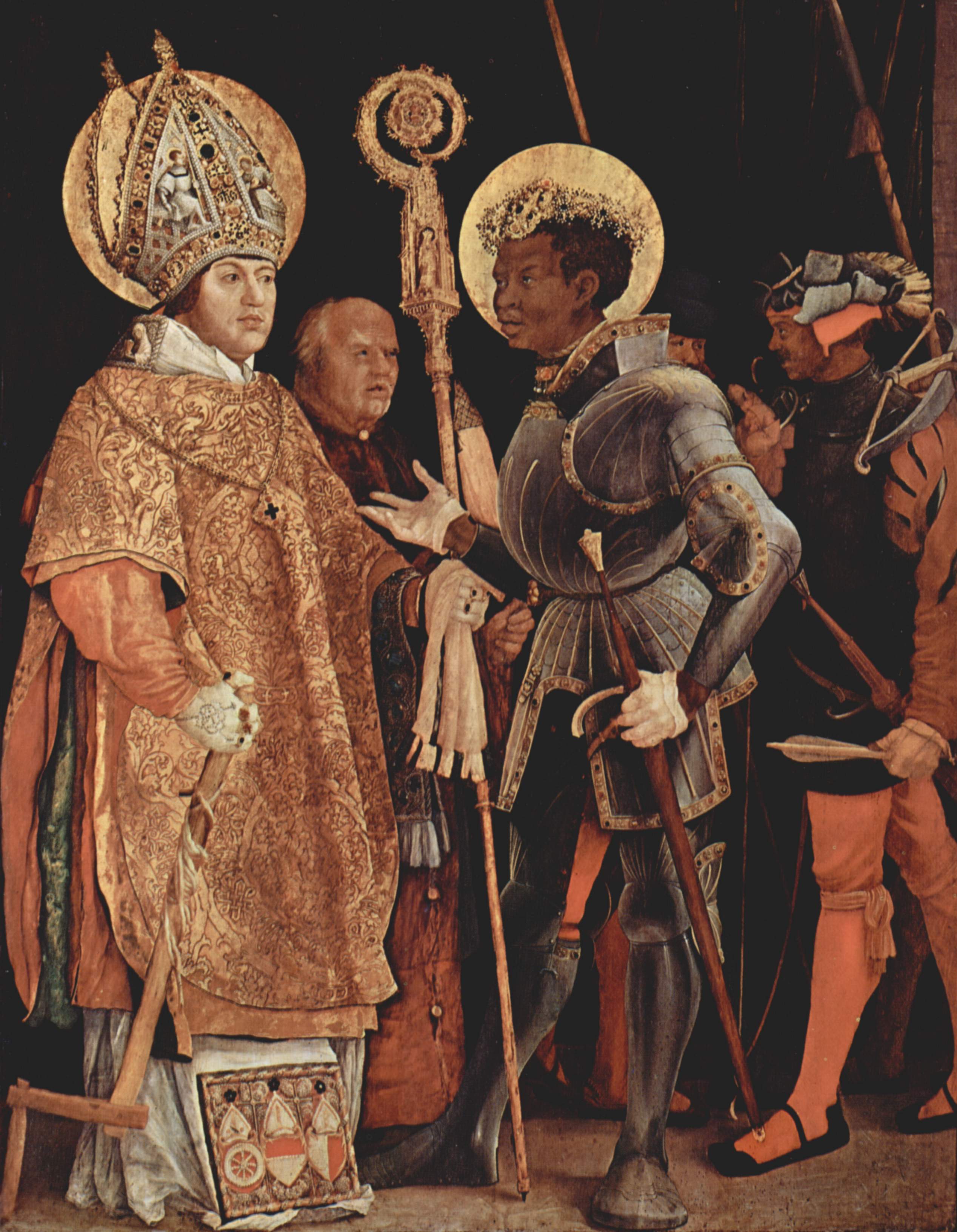 Disputation of Saints Erasmus and Mauritius (Maurice) - Matthias Grünewald