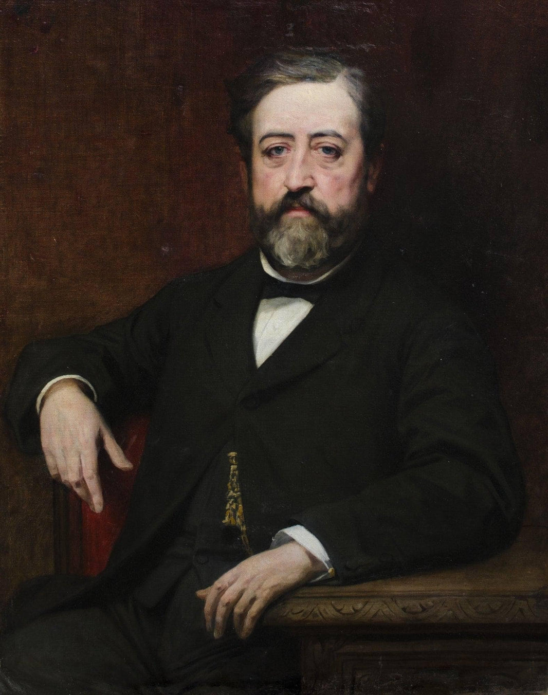 Portrait of Léon Bonnel by Diogène Maillart — hand-painted portrait oil painting reproduction on canvas