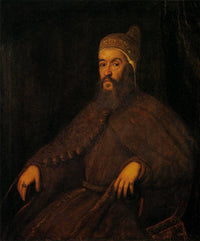 Doge Alvise Mocenigo by Tintoretto — hand-painted portrait oil painting reproduction on canvas