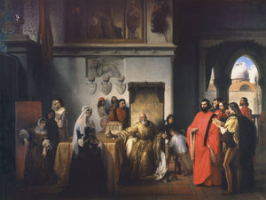 Doge Francesco Foscariâs Removal (The Two Foscari) - Francesco Hayez