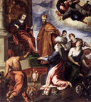 Doge Francesco Venier Presents the Subject Cities to Venice by Palma il Giovane — hand-painted cultural oil painting reproduction on canvas