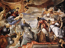 Doge Nicolò da Ponte Invoking the Protection of the Virgin by Tintoretto — male oil painting wall art, Mannerism Late Renaissance