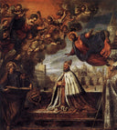Doge Pietro Loredan Beseeching the Virgin by Palma il Giovane — group oil painting wall art, Mannerism Late Renaissance