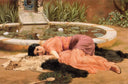 Dolce Far Niente by John William Godward — male oil painting wall art, Neoclassicism