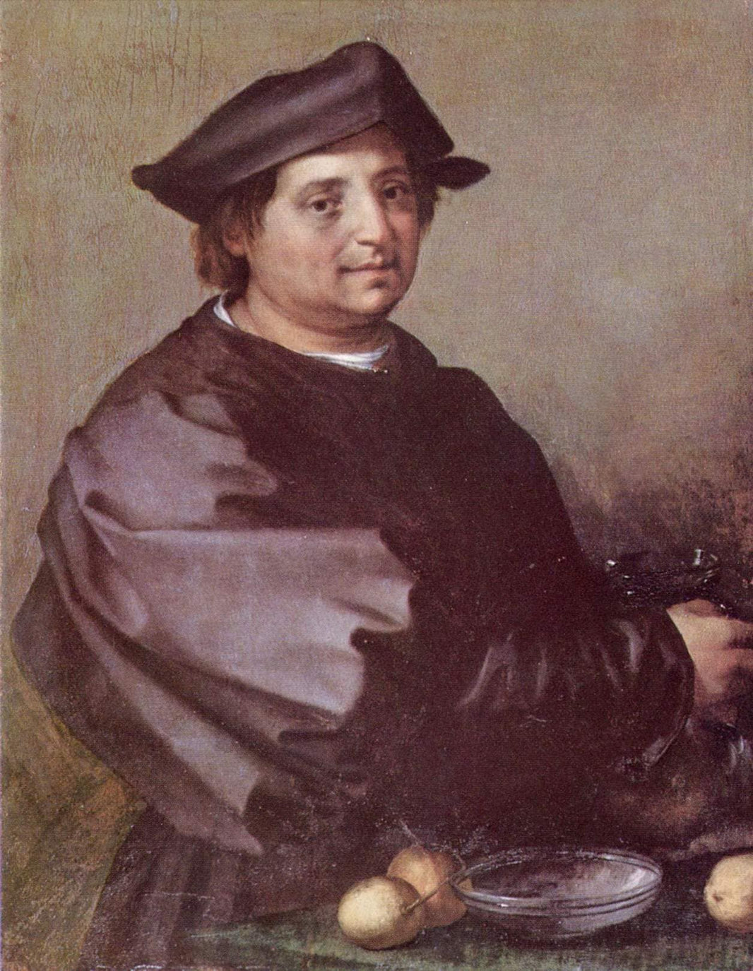 Domenico di Jacopo di Matteo, called 'Becuccio Bicchieraio' by Andrea del Sarto — hand-painted portrait oil painting reproduction on canvas