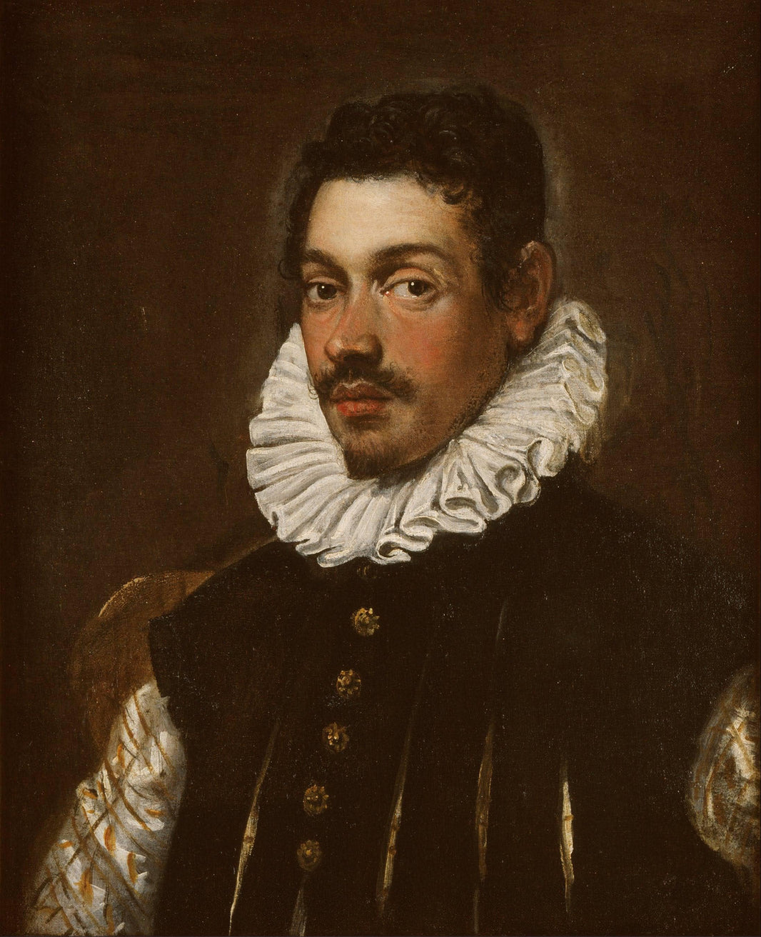 Portrait of a Gentleman by Domenico Tintoretto — hand-painted portrait oil painting reproduction on canvas