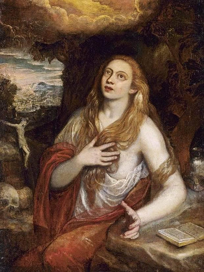 Penitent Magdalene by Domenico Tintoretto — oil painting reproduction