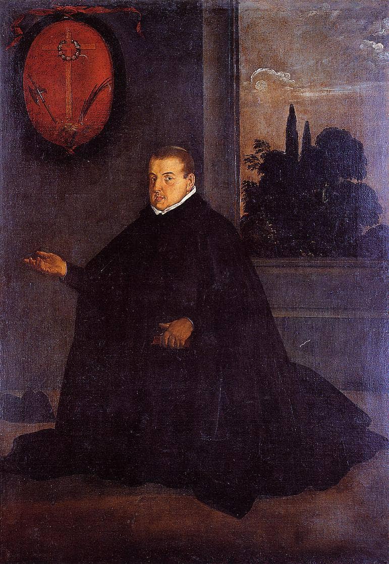 Don Cristobal Suarez de Ribera by Diego Velazquez — hand-painted portrait oil painting reproduction on canvas