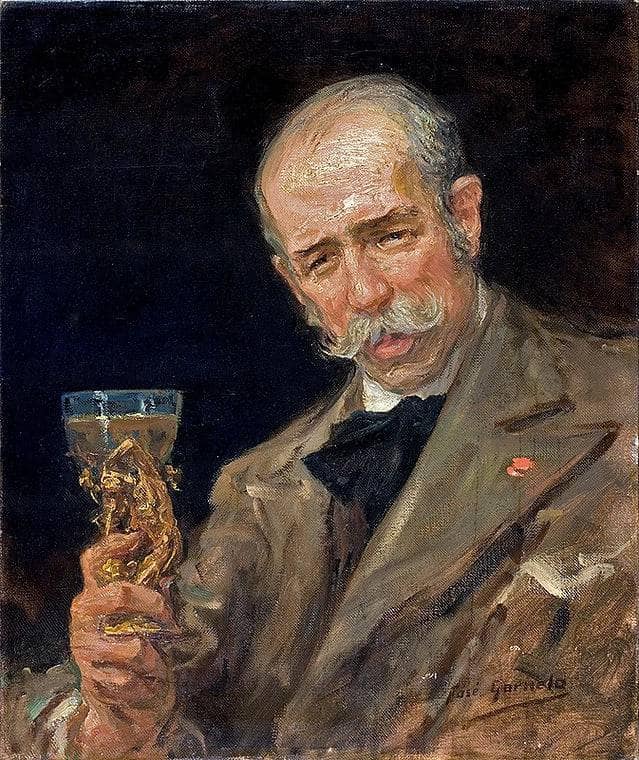 Don Mariano Benlliure Y Gil by José Garnelo — hand-painted portrait oil painting reproduction on canvas