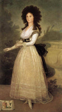 Dona Tadea Arias de Enriquez by Francisco Goya — hand-painted portrait oil painting reproduction on canvas