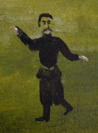 Donkey Bridge (fragment) by Niko Pirosmani — hand-painted abstract oil painting reproduction on canvas