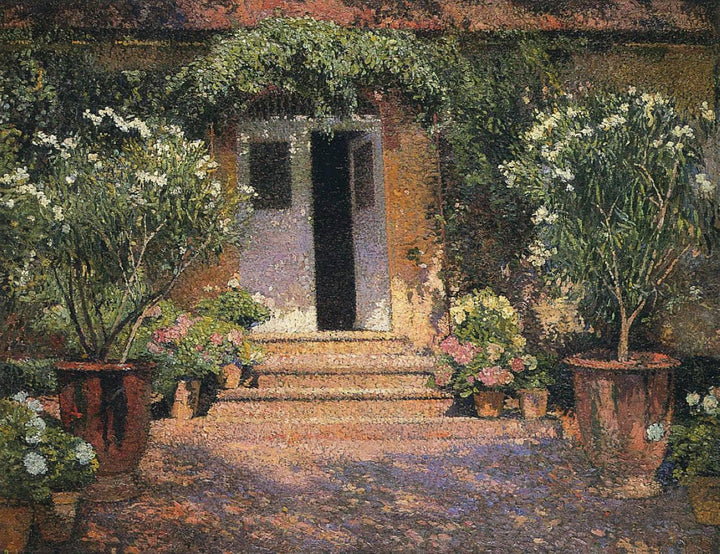 Door in Marquayrol by Henri Martin — hand-painted architectural oil painting reproduction on canvas