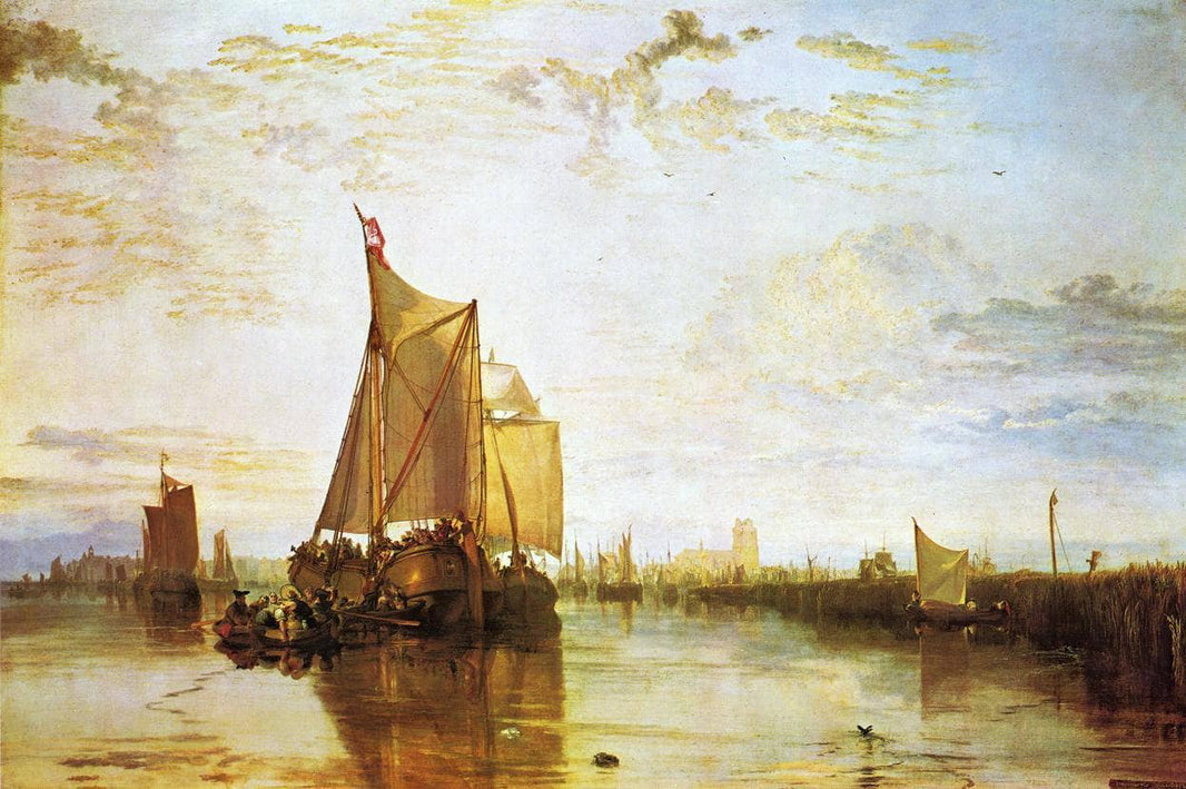 Dort, the Dort Packet Boat from Rotterdam Bacalmed by J.M.W. Turner — hand-painted landscape oil painting reproduction on canvas