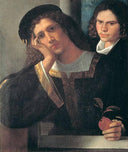 Double Portrait by Giorgione — hand-painted portrait oil painting reproduction on canvas