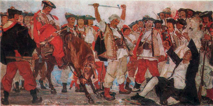 Dovbush by Fedir Krychevsky, hand-painted cultural oil painting reproduction on canvas