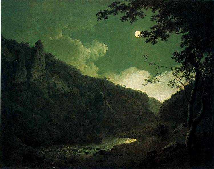 Dovedale by Moonlight - Joseph Wright