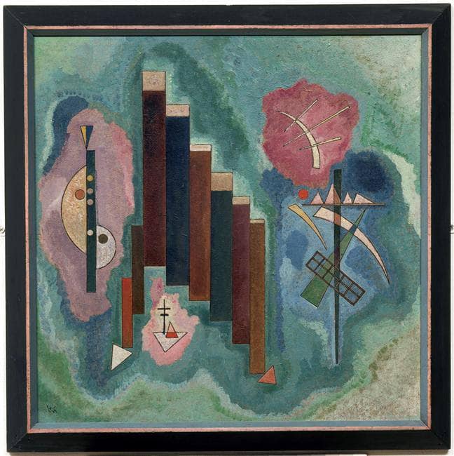 Downwards by Wassily Kandinsky — hand-painted abstract oil painting reproduction on canvas