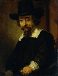 Dr Ephraim Bueno, Jewish Physician and Writer by Rembrandt — hand-painted portrait oil painting reproduction on canvas