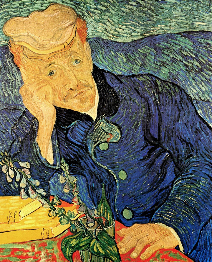 Dr. Paul Gachet by Vincent van Gogh — hand-painted portrait oil painting reproduction on canvas