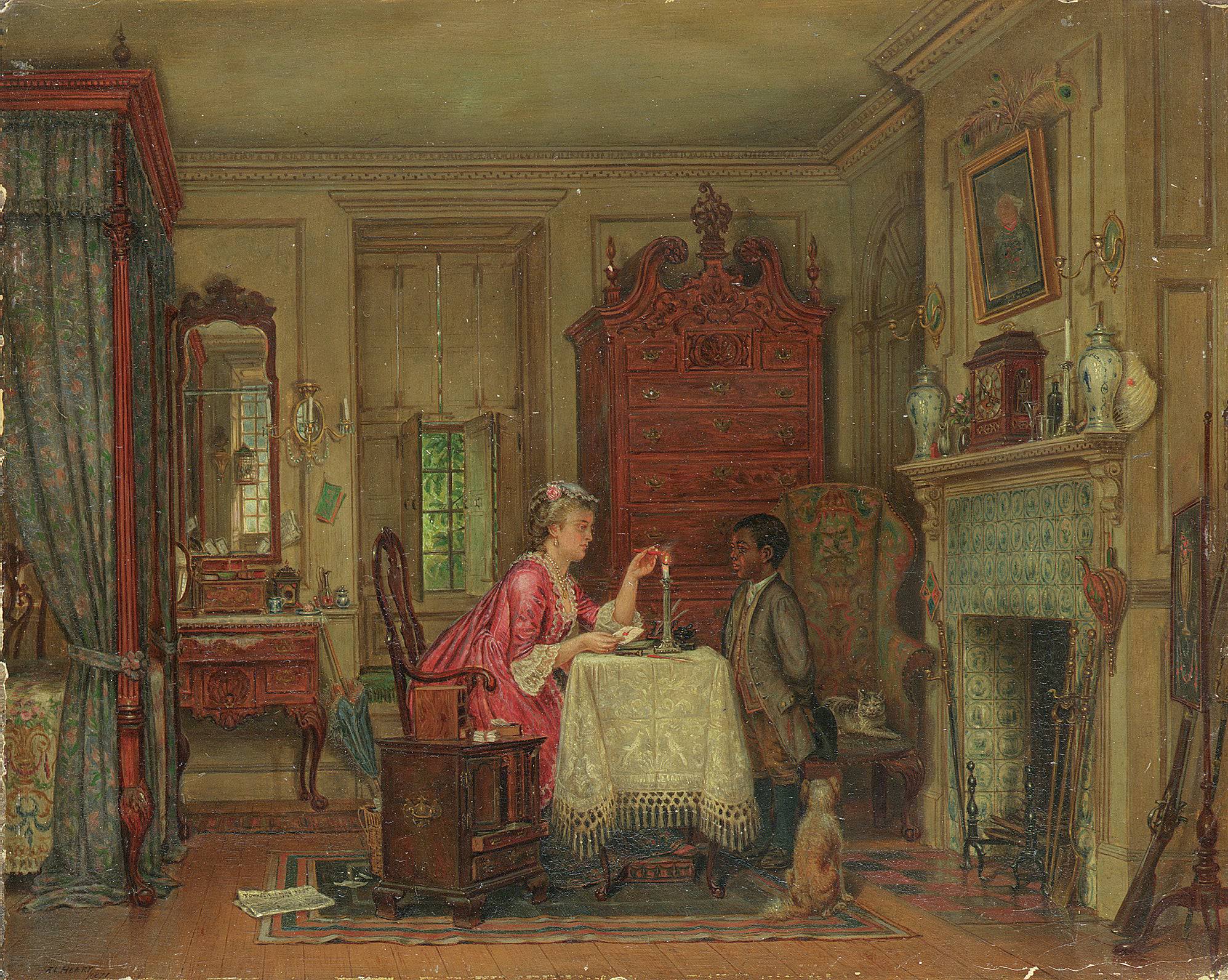 Drafting the Letter - Edward Lamson Henry